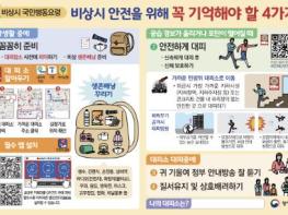 군포시, 비상시 국민행동요령 안내자료 제작·배부 기사 이미지