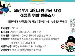 의정부시, 2025년 고향사랑기금 신규 사업 발굴 위한 설문조사 실시 기사 이미지
