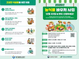 대구 중구, 2026년 농식품바우처 지원 대상 확대 시행 기사 이미지