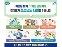 경기도, 더 넓은 세상을 청소년에게. 학교·가정 밖 청소년 자립도 지원 기사 이미지