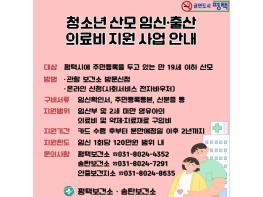 평택시, ‘청소년 산모 의료비 지원’으로 건강한 출산 돕는다 기사 이미지