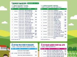 충북농기원, 유기농업 확산 이끌 유기농업대학 교육생 모집 기사 이미지