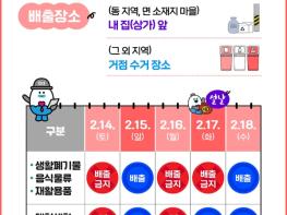 거제시, 설 연휴 기간 생활폐기물 배출 안내 기사 이미지