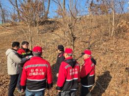 양주시 백석읍, 산불감시·가로변 정비 현업근로자 안전점검 실시 기사 이미지