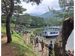 괴산군, 새봄 맞아 괴산호 유·도선 운항 재개 기사 이미지