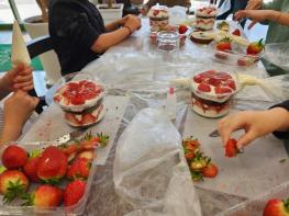 스마트팜에서 딴 딸기, 내 손으로 케이크까지… 홍천 어린이 체험‘눈길’ “임대형 스마트팜 연계 딸기 수확·케이크 만들기 체험 프로그램 추진” 기사 이미지