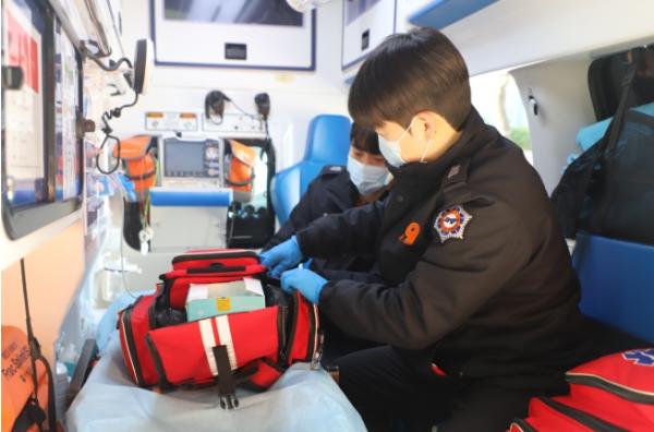 계양소방서, 응급구조사 2급 양성반 구급차 동승실습 실시