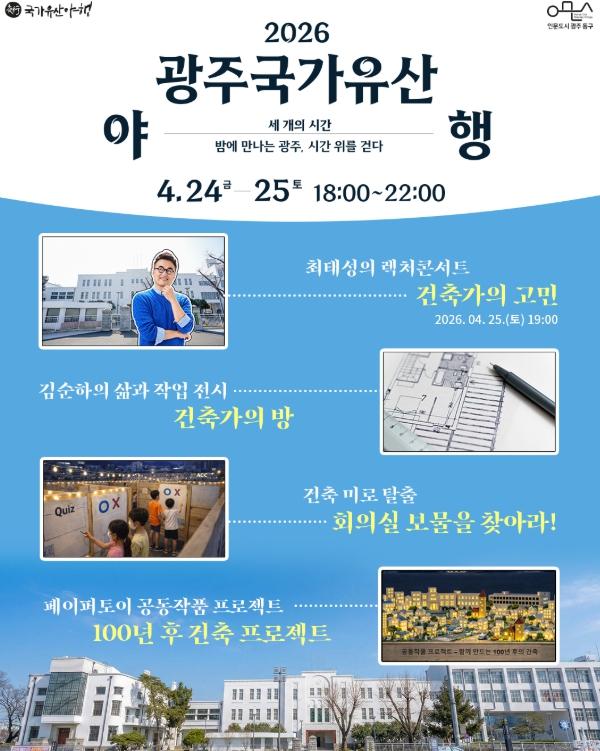 광주광역시 동구 ‘2026 광주 국가유산 야행’서 옛 전남도청 건축 유산 가치 조명 기사 이미지
