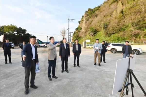 경북교육청, 울릉 찾아 독도교육원 건립 현장 점검 기사 이미지