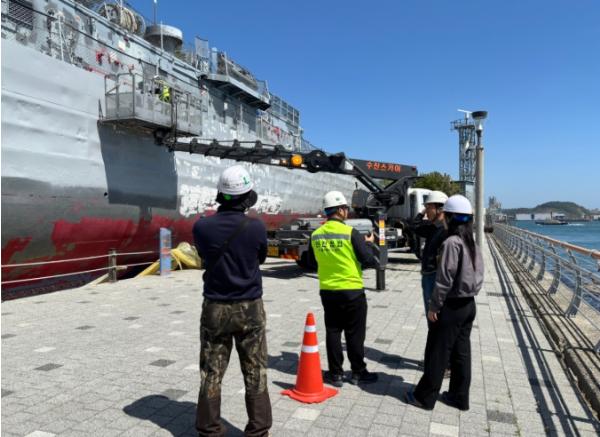 남구, 울산함 보수공사 현장 안전점검 실시