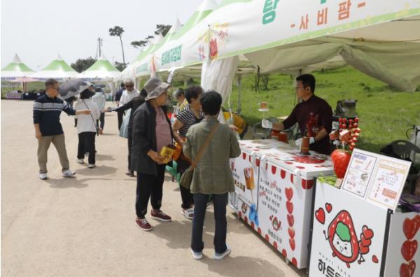 부여군, 봄 축제 현장서 직거래장터 운영 기사 이미지