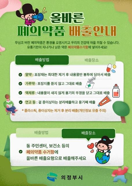 의정부시, 폐의약품 수거함 31곳 설치…배출 환경 개선 기사 이미지