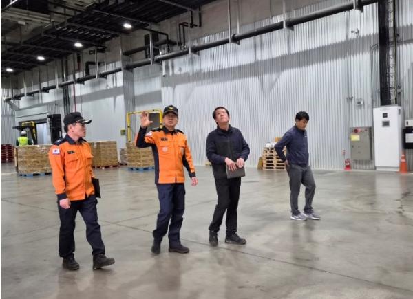 남양주소방서, 냉동·냉장 물류창고 화재 예방을 위한 현장안전지도 실시 기사 이미지