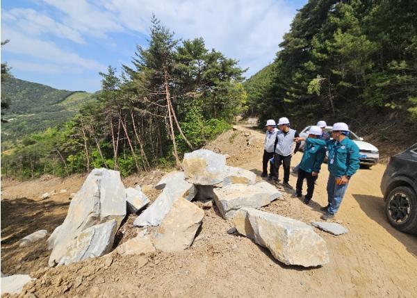 산청군, 산사태 재해복구사업 현장 점검 기사 이미지