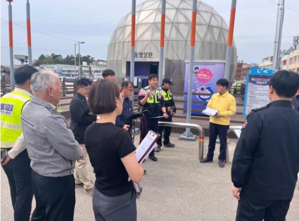 고흥군, 제24회 녹동바다불꽃축제 안전 점검 실시