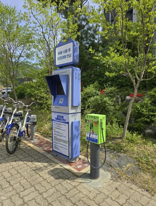 보령시, 자전거 자동 공기주입기 2개소 추가 설치 기사 이미지