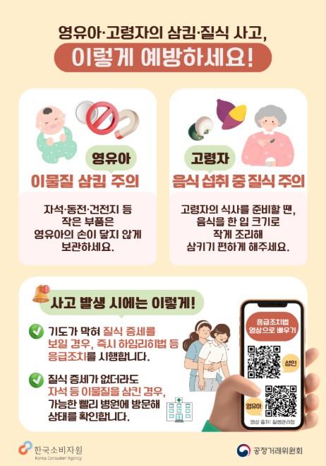 공정위, 삼킴·질식 안전사고에 대한 소비자안전주위보 발령