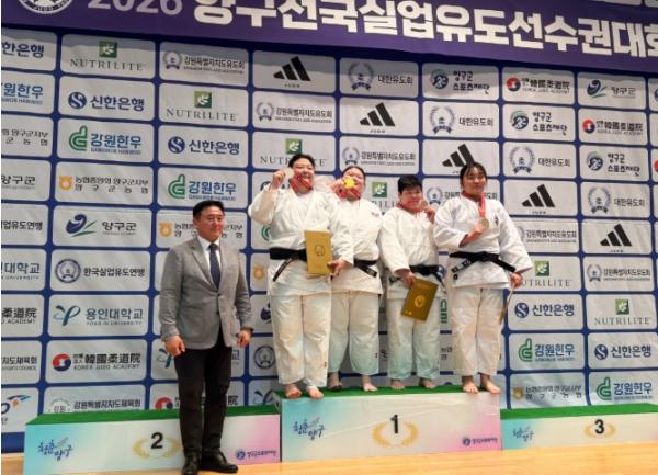 순천시청 유도팀, 2026 양구 전국실업유도선수권대회에서 개인전 은메달 획득!