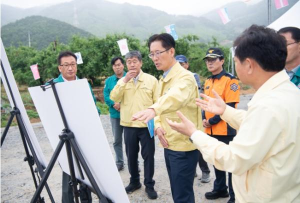 황명석 경상북도지사 권한대행 여름철 호우 대비 위험지역 꼼꼼히 점검