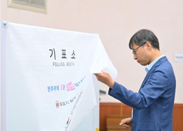 하남시 부시장, 지방선거 앞두고 투표소 현장 점검 기사 이미지