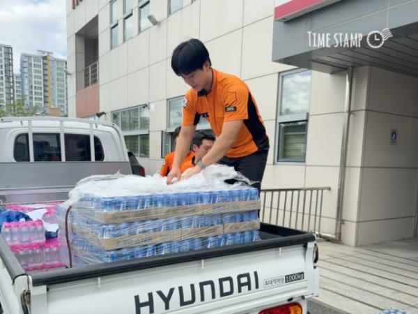 나주소방서, 폭염대비 구조․구급대원 대응물품 배부 기사 이미지