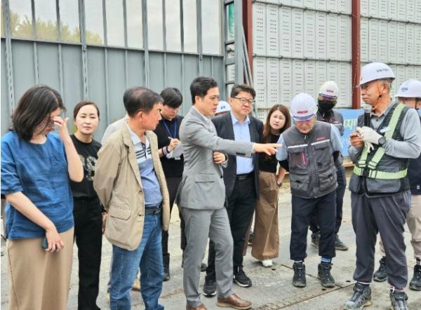 양주대전환 시민주권 인수위, 7호선 도봉산~옥정 광역철도 건설현장 방문