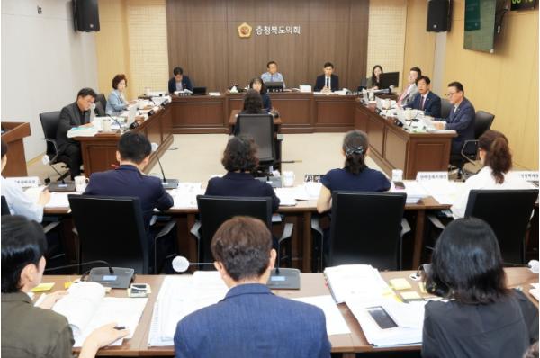 충북도의회 복지문화위 보건복지국 등 주요업무 추진상황 청취
