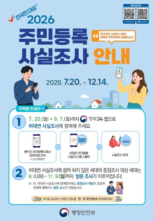 강화군, 2026년 주민등록 사실조사 실시… 비대면·방문 조사 병행 기사 이미지