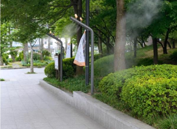 서대문구 독립공원, 창천문화공원, 홍제동 장미터널에 쿨링포그 설치 기사 이미지