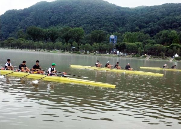 조정 청소년 국가대표팀 화천에서 금메달 담금질