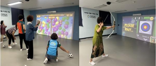 부산서구보건소 암남동하하마을건강센터, 서구노인복지관 연계 VR 건강증진 프로그램 운영 기사 이미지