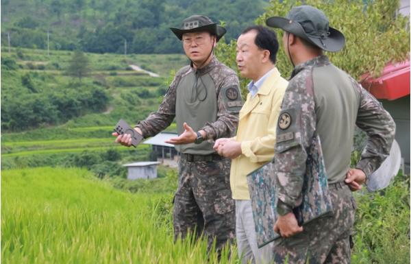 유명현 산청군수, 주말 없이 가뭄 현장 총력 대응 기사 이미지
