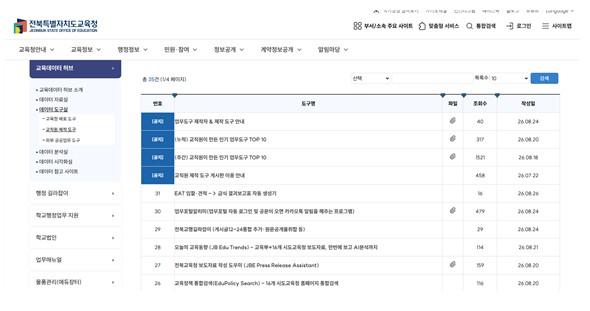 전북교육청, 교직원이 AI로 만든 업무 도구 공유