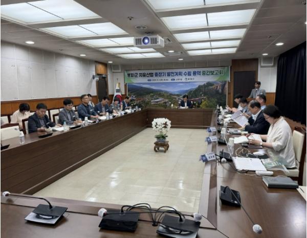 봉화군, 치유산업 중장기 발전계획 수립용역 중간보고회 개최 기사 이미지