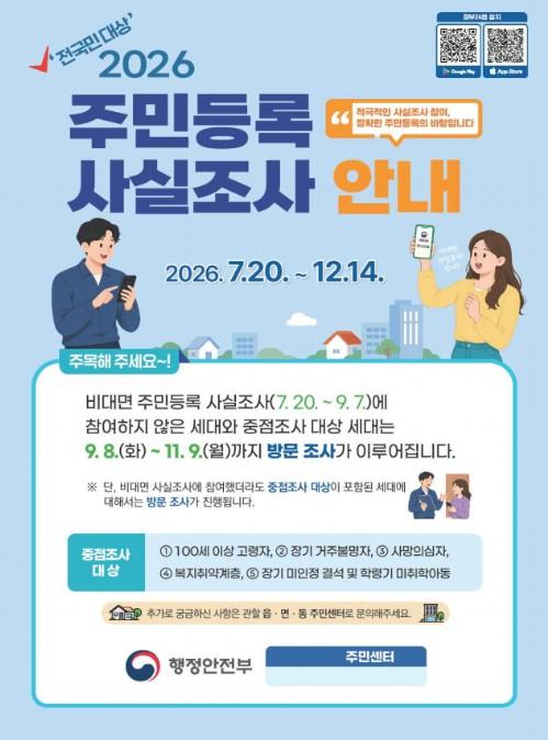 행안부, 비대면 조사 후 9월 8일부터 직접 방문 사실조사 실시 