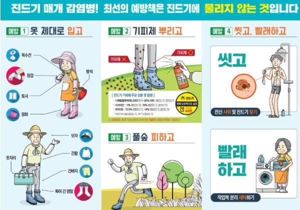 군산시보건소, 가을철 진드기 매개 감염병 예방수칙 준수 당부 기사 이미지