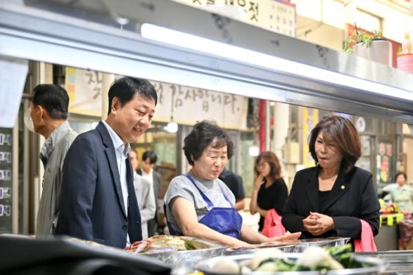 차준택 부평구청장 추석맞이 전통시장 방문