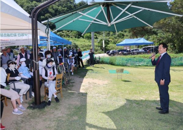 “의성진스포츠클럽, 구봉산파크골프연습장 7개 클럽 친선 교류전 개최” 기사 이미지
