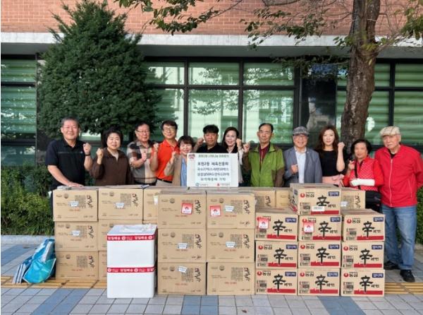 의정부시 호원2동 체육진흥회, 추석 명절 맞아 온정의 먹거리 기탁 기사 이미지