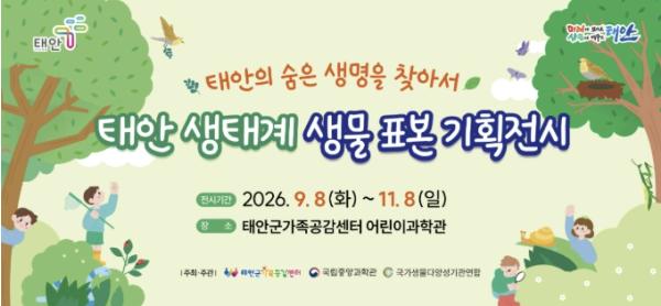 '우리 동네에 이런 생물이 살았어?' 태안 생태계 생물 표본 기획전으로 여러분을 초대합니다! 기사 이미지