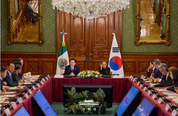 이재명  대통령, 한-멕시코 기업인 간담회…'양국, 중요한 전략적 파트너'