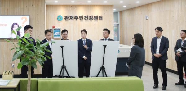 전문학 서구청장, 관저주민건강센터 시설 현장 점검 기사 이미지