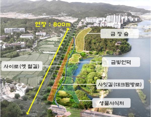 경주시, 철도 유휴부지 활용해 ‘금장낙안 도시생태숲’ 조성…시비 20억 절감 기사 이미지