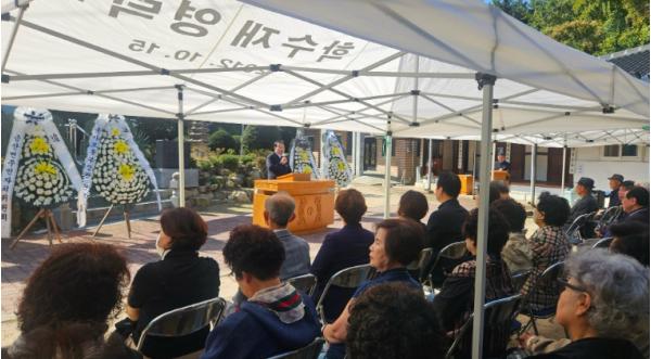 김제시 학수재 영락회, 호국영령 추모제 개최
