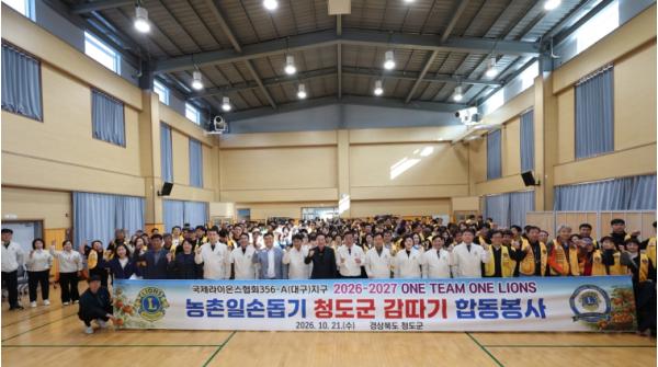국제라이온스협회 356-A지구, 청도군 농촌일손돕기 자원봉사 실시 기사 이미지