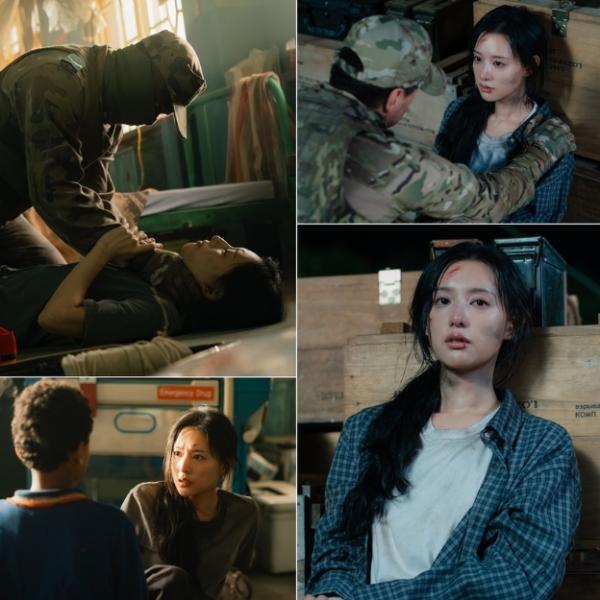 [SBS 닥터X : 하얀 마피아의 시대] 김지원, 목 졸린 채 '절체절명' 위기 포착! 극한 상황에 처한 과거 스틸 공개!