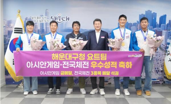 해운대구청 요트팀‘금빛 항해’…아시안게임·전국체전 맹활약 기사 이미지
