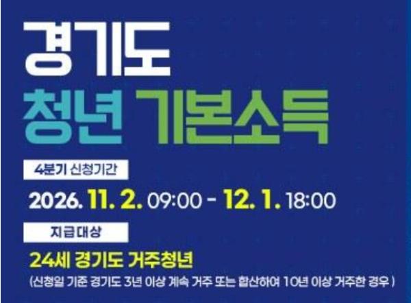 이천시, 경기도 청년기본소득 4분기 신청·접수 기사 이미지